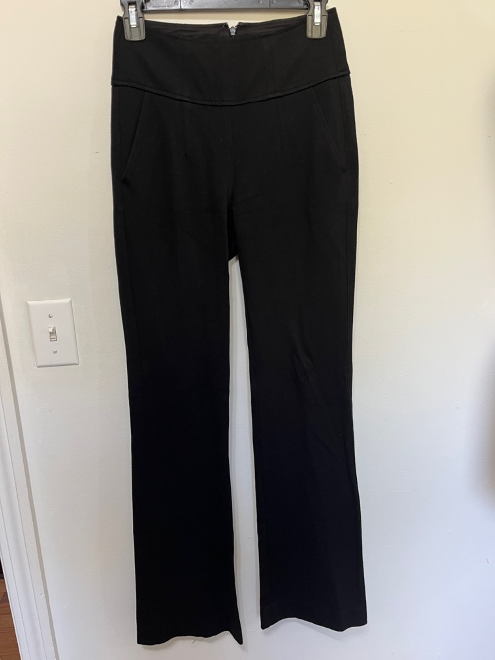 CAbi Camden black back Zip Trouser Work Dress pants size 0